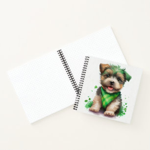 SCHATTIGE KLEINE WATERVERF YORKSHIRE TERRIER NOTITIEBOEK