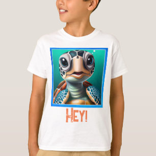 Schattige kleine Zeeen Kinderen bewerkbare T-shirt