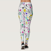 Schattige Kleurrijk 80s Pattern Leggings (Achterkant)