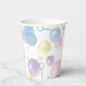 Schattige kleurrijk bellenpatroon papieren bekers (Achterkant)