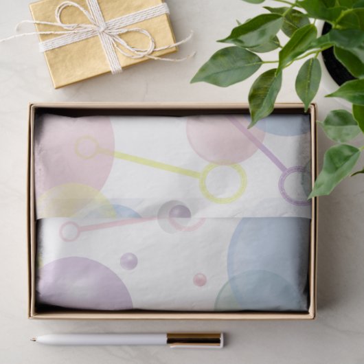 Schattige kleurrijk bellenpatroon tissuepapier (Geschenk)