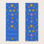 Schattige kleurrijk bloemontwerp Bladwijzer Mini Visitekaartjes (Voorkant /achterkant)