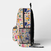 Schattige Kleurrijk Boho Desert Cats Monogram Bedrukte Rugzak (Rechts)