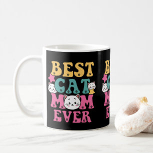Schattige Kleurrijk Cadeau Voor Kattenliefhebber B Koffiemok