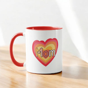 Schattige kleurrijk cadeau voor mama Moederdag Mok
