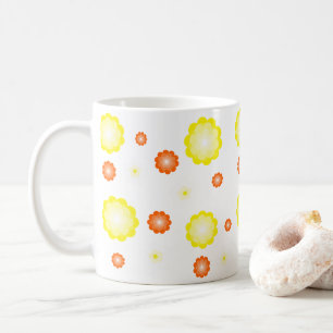 Schattige kleurrijk Daisy bloemenpatroon Koffiemok