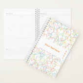 Schattige kleurrijk hartenpatroon - Hearts Net Cla Planner (Display)