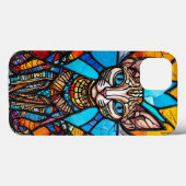 Schattige kleurrijk kattenglas Case-Mate iPhone case (Achterkant (horizontaal))