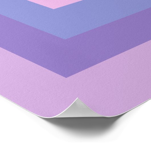 Schattige & Kleurrijk Monogram Letternaam Girly Fu Poster (Hoek)