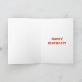 Schattige kleurrijk monstertje Happy Birthday Kaart (Binnen)