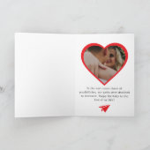 Schattige kleurrijk papieren vliegtuig, aangepaste feestdagen kaart (Binnen)