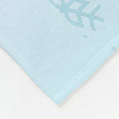 Schattige kleurrijk pastel pinguïn gradiëntpatroon fleece deken (Hoek)