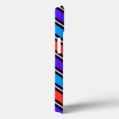 Schattige Kleurrijk Rood Blauw Streeppatroon Case-Mate iPhone Case (Achterkant / Rechts)
