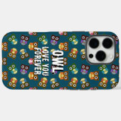 Schattige kleurrijk uilenpatroon Kies achtergrondk Case-Mate iPhone Case (Achterkant (horizontaal))
