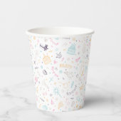 Schattige kleurrijk verjaardagsfeestje papieren bekers (Voorkant)