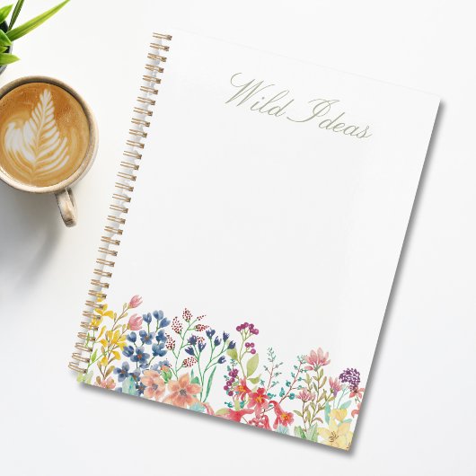 Schattige Kleurrijke Aquarel Wilde Bloem Bloemstuk Planner