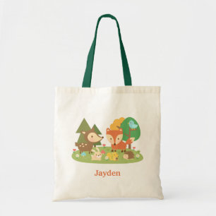 Schattige Kleurrijke Bosdieren Voor Kinderen Tote Bag