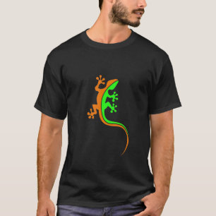Schattige Kleurrijke Gecko Wilde Hagedis T-shirt