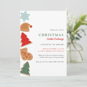 Schattige Kleurrijke Kinderen Kerst Koek Uitwissel Kaart