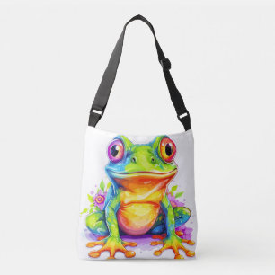 Schattige Kleurrijke Kleine Kroggie Crossbody Tas