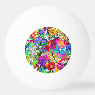 Schattige kleurrijke magische bloemen pingpongballen