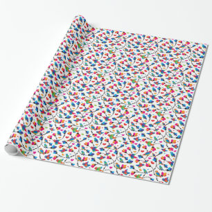 schattige, kleurrijke papegaaivogel cadeaupapier
