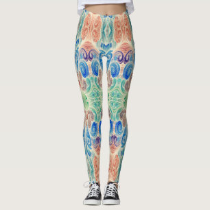Schattige kleurrijke trendy "Ratti_Creative_Arts" Leggings