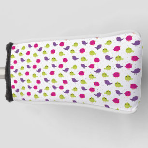 Schattige kleurrijke vogels golfheadcover