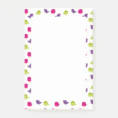 Schattige kleurrijke vogels post-it® notes (Voorkant)