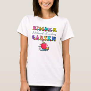 Schattige kleuterleraar terug naar school leerling t-shirt