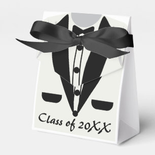 Schattige kleuterschool Tuxedo Das Afstudeercadeau Bedankdoosjes