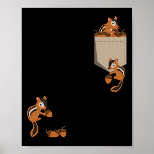 Schattige Klimmende Eekhoorns - Knaagdier Eekhoorn Poster