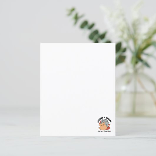 Schattige knuffel voor katten en honden - Meow & W (Staand voorkant)