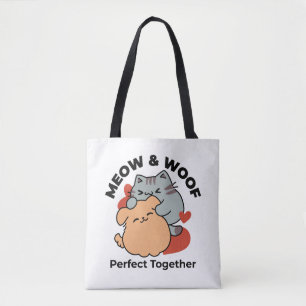 Schattige knuffel voor katten en honden - Meow & W Draagtas