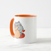 Schattige knuffel voor katten en honden - Meow & W Mok (Voorkant links)