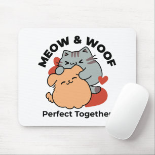 Schattige knuffel voor katten en honden - Meow & W Muismat