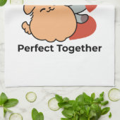 Schattige knuffel voor katten en honden - Meow & W Theedoek (Gevouwen)