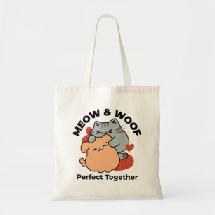 Schattige knuffel voor katten en honden - Meow & W Tote Bag