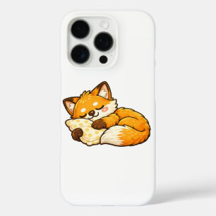 Schattige knusse slapende vos iPhone 16 pro hoesje