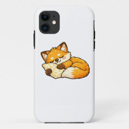 Schattige knusse slapende vos iPhone 11 hoesje