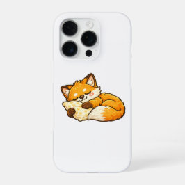 Schattige knusse slapende vos iPhone 16 pro hoesje