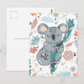 Schattige Koala Art Briefkaart (Voorkant / Achterkant)