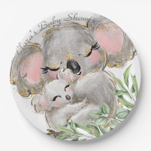 Schattige Koala-Baby, Mam Baby shower Papieren Bor Bordje