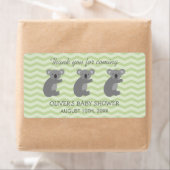 Schattige koala beer baby shower waterfles sticker (Insitu)