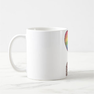 Schattige Koala Beer en Regenboog Ballon Koffiemok