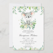 Schattige Koala Beer Eucalyptus groen Baby shower Kaart (Voorkant)