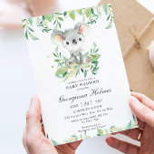 Schattige Koala Beer Eucalyptus groen Baby shower Kaart