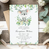 Schattige Koala Beer Eucalyptus groen Baby shower Kaart