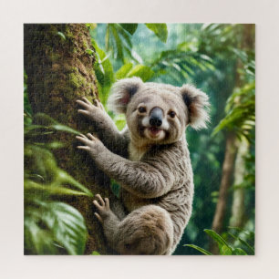 Schattige Koala Beer op een boom Legpuzzel