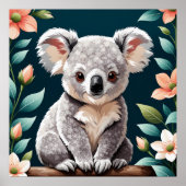Schattige Koala Beer Poster (Voorkant)